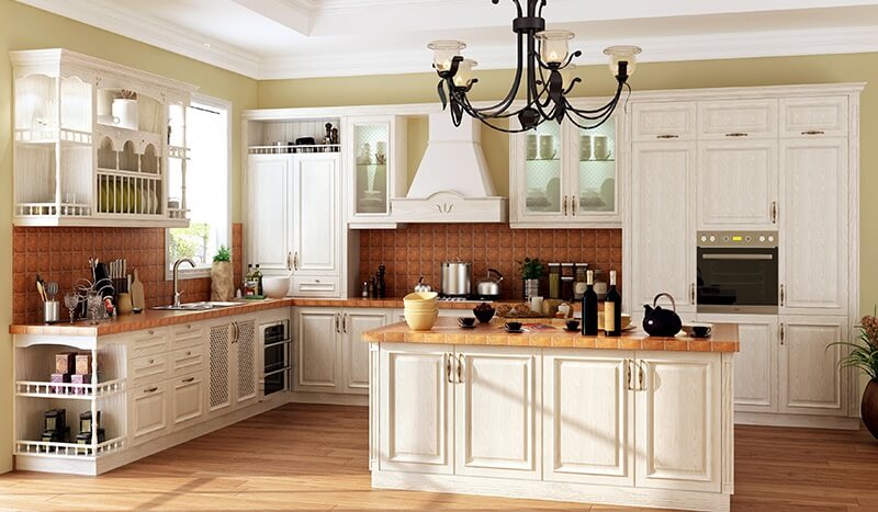 Building Construction Materials, Building Solid Wood Kitchen Cabinets