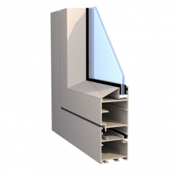 Office simple aluminum alloy high partition casement door