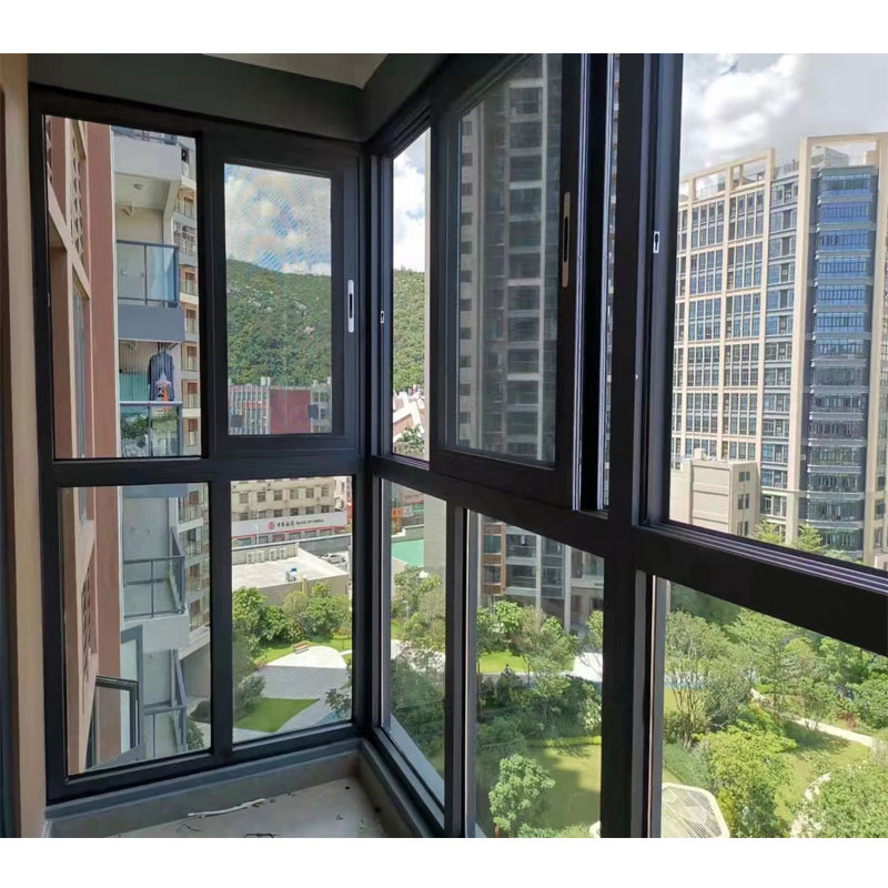 Doors and windows aluminum alloy casement tempered glass balcony window
