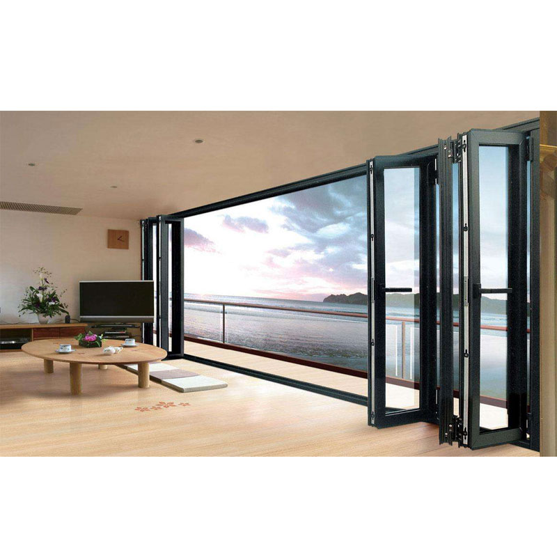 Folding sliding door aluminum alloy noise reduction and heat preservation