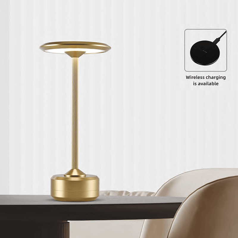Table Lamp With Wireless Charging Customized Dimmable Modern Bedside Lamp 