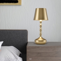 Metal table lamp bedhead wedding golden Nordic Villa Club Hotel room lights