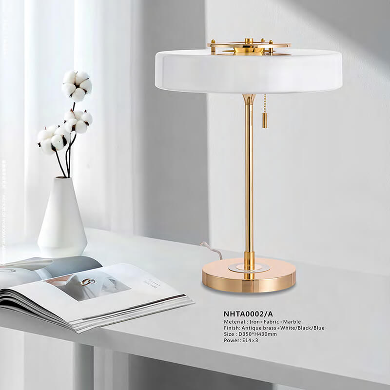 New classical metal wind bedside table lamp