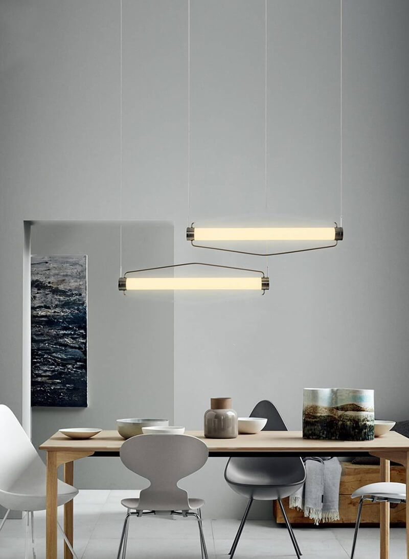 Minimalist line restaurant office shop strip lamps