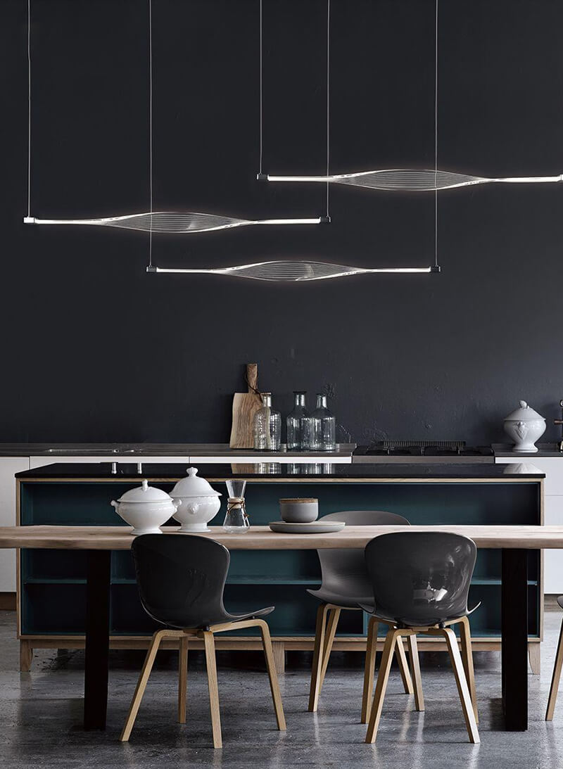 European and n Creative Restaurant Model Room LED chandelier cafe
